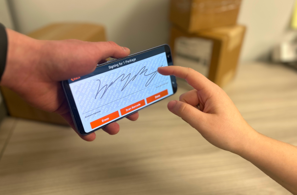 Digital signature capture interface